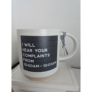 Hallmark Complaint Funny Letter‎ Board 16 Ounce Mug For Coffee Or Tea